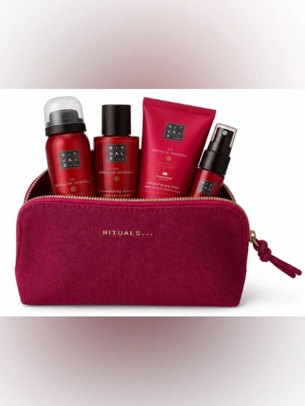 Rituals The Ritual of Ayurveda 4-Step Body Routine - Pink Travel Pouch